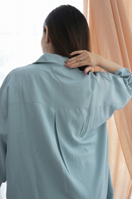  YEONG DRESS Dress Hamil Menyusui Modis - DRO 1031 BIRU MUDA
